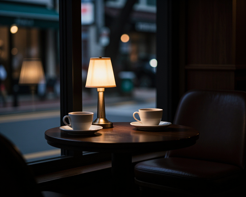 Cinematic Cafe Scene
