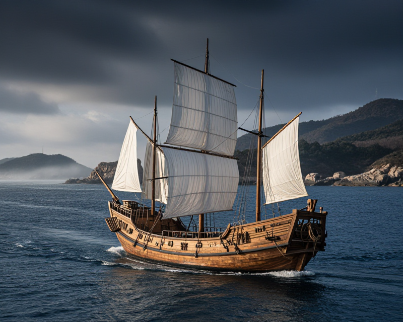 Joseon Dynasty Envoy Ship Sailing