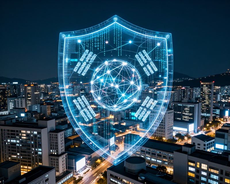 Cybersecurity AI Concept