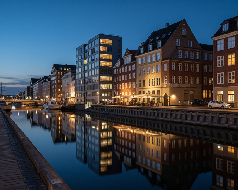 Copenhagen Waterfront Twilight