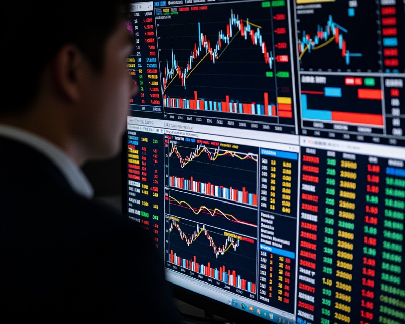 Global Market Tension Concept