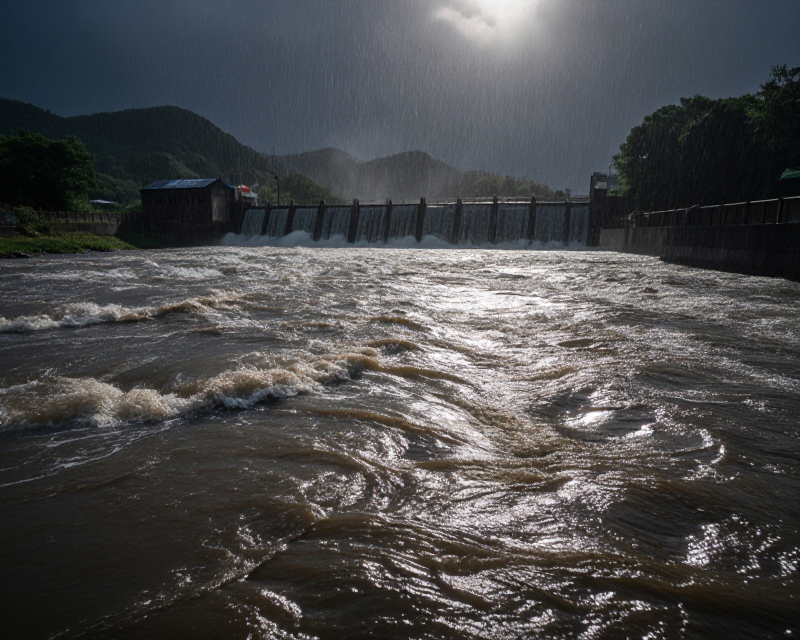 Turbulent Border River
