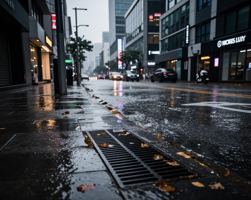 Seoul Urban Flooding Scene